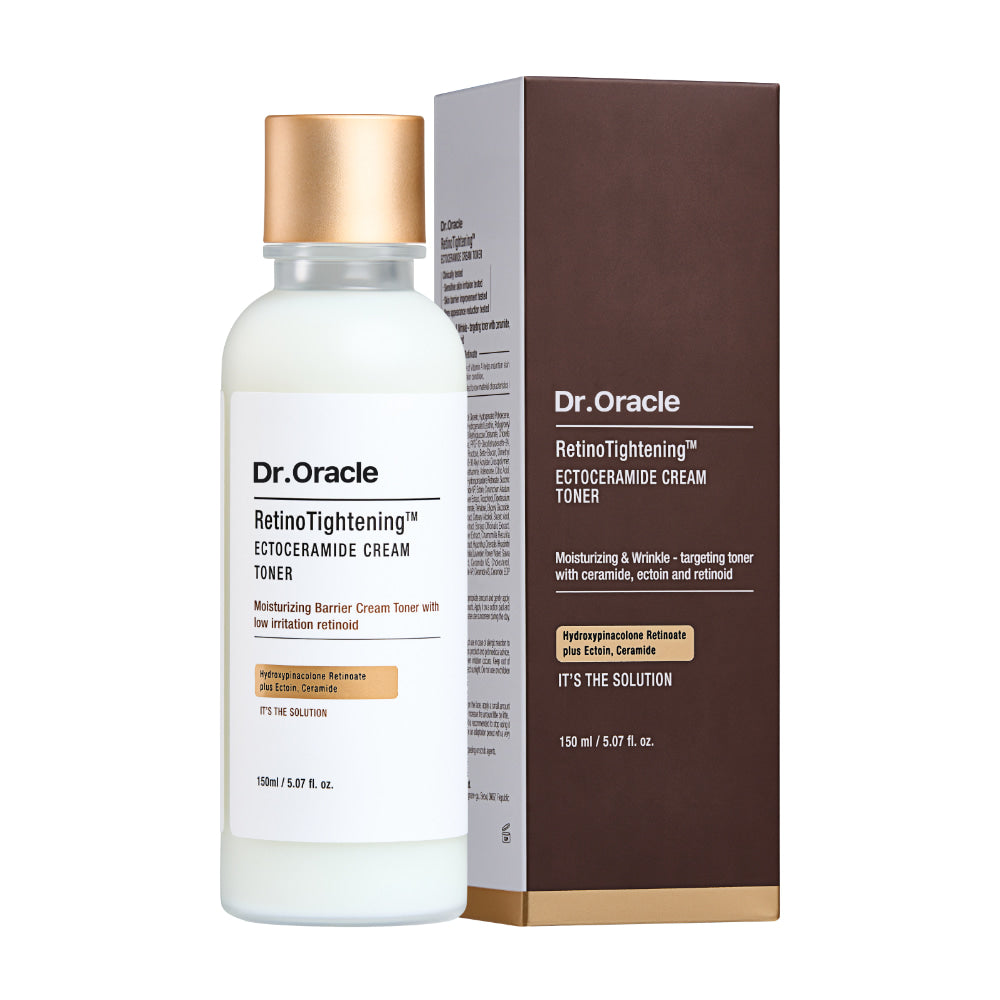Dr. Oracle skincare product with bottle and packaging on a white background